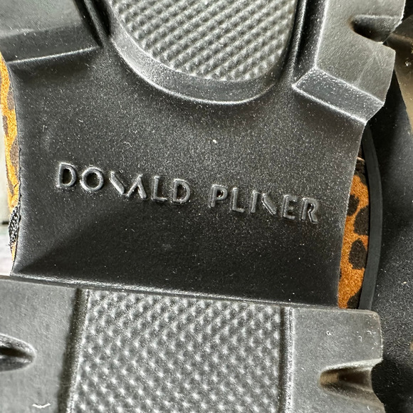 Donald Pliner EASE Natural Leopard Lace Up Side Zip Boot Women's Size 6.5M NWOB - Picture 7 of 8